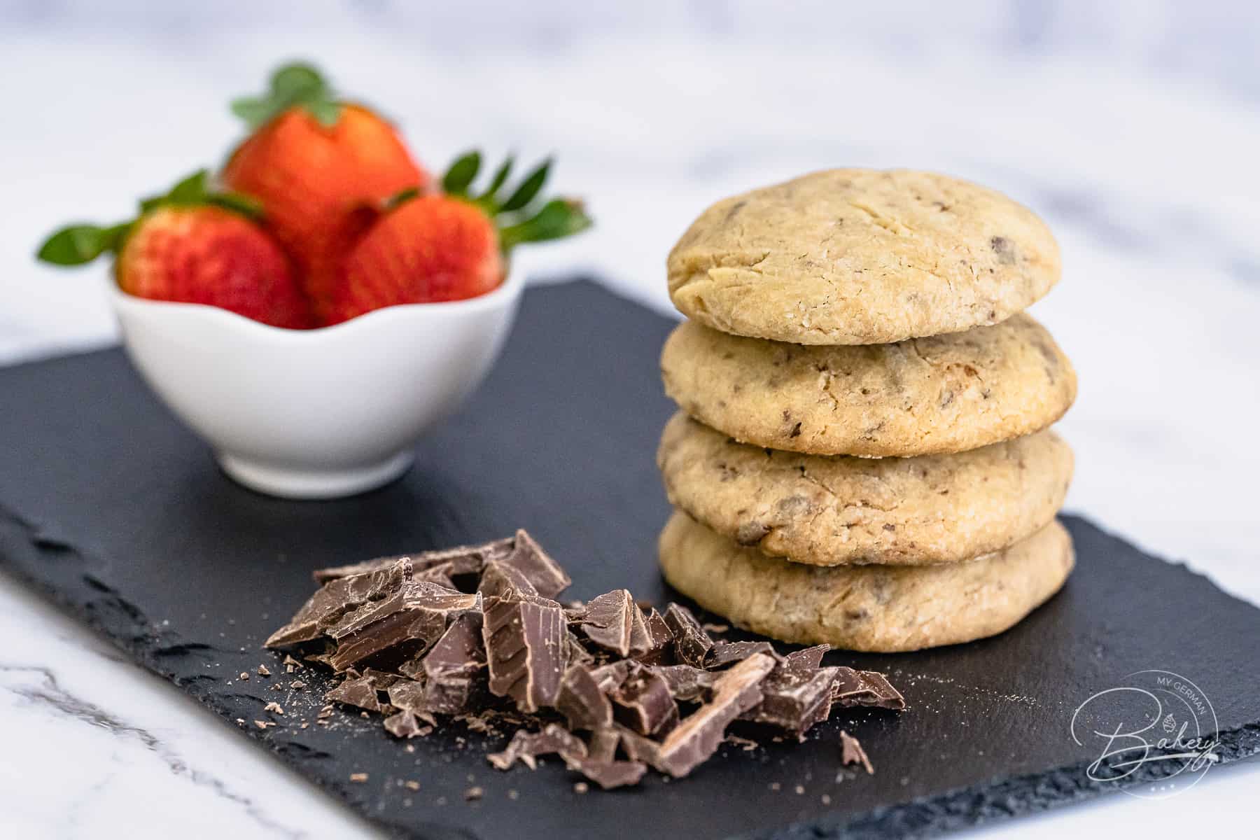 Bestes Chocolate Chunk Cookies Rezept -Leckere Schokoladen Kekse - beste Chocolate Chunk Cookies - Kekse mit Schokostückchen - Sckoko-Kekse