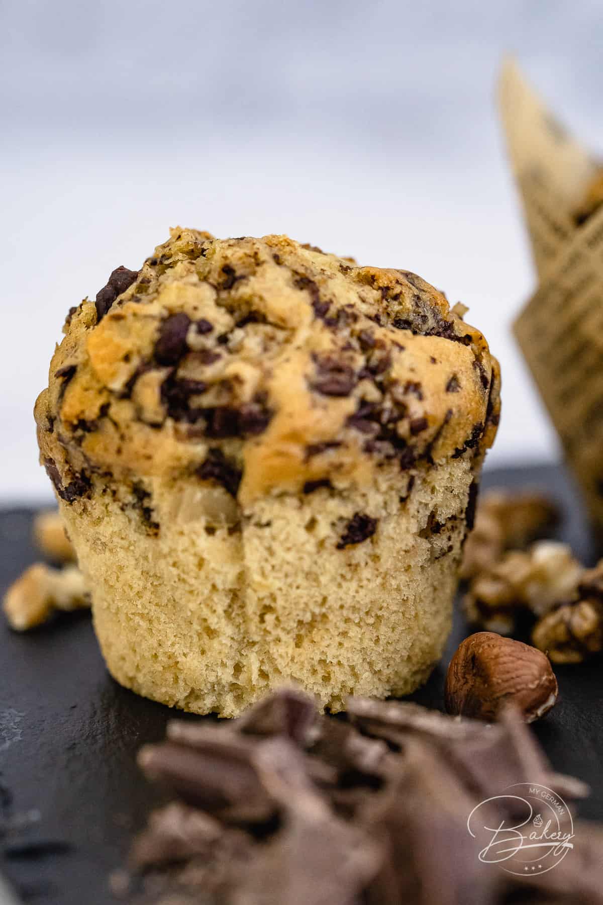 Rezept Muffins mit Schokolade und Nuss - extra locker und saftig